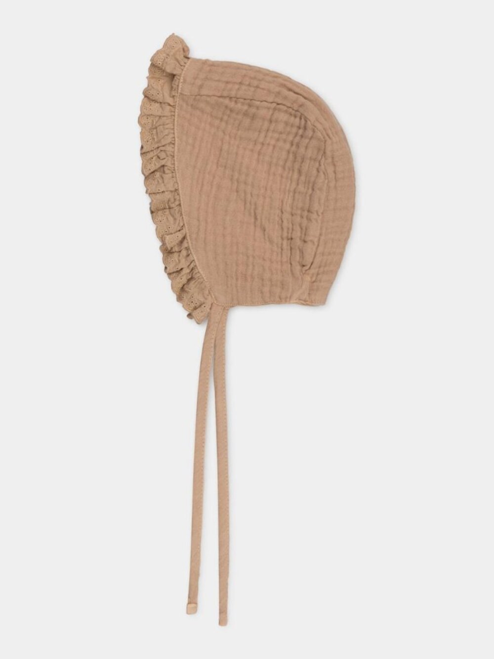 Organic lace baby bonnet - Pink